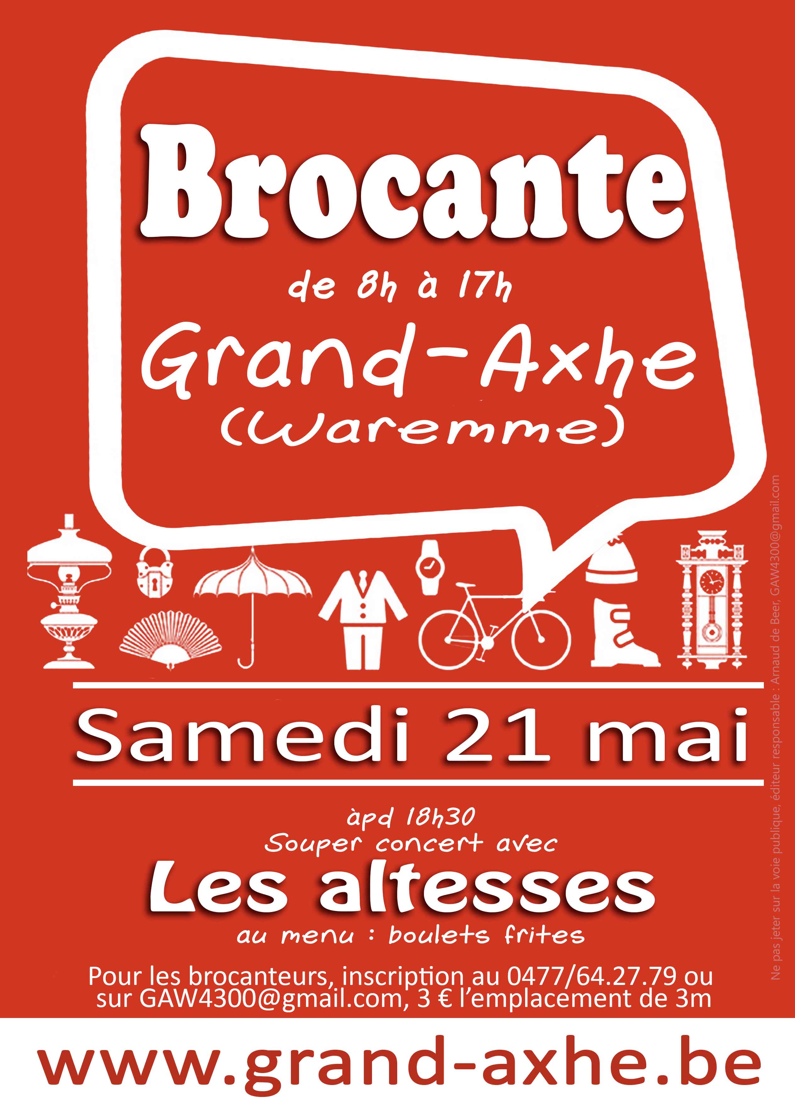 Brocante de GrandAxhe fr Brocantes.be